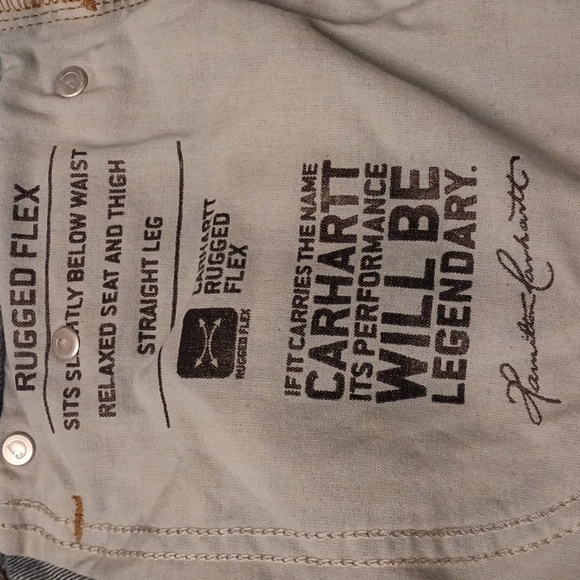 Carhartt size 34X34 men's rugged relaxed fit denim blue jeans. - Picture 13 of 17